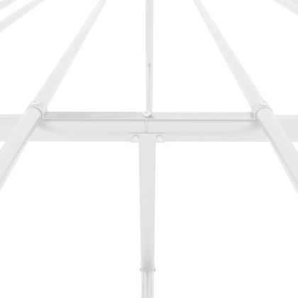 Метална рамка за легло, бяла, 120x200 см