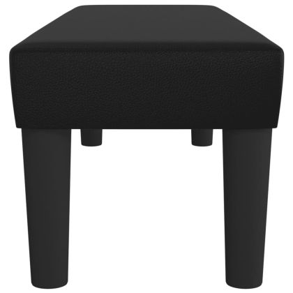 Пейка, черна, 100x30x30 см, изкуствена кожа