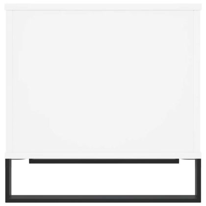 Кафе маса, бяла, 60x44,5x45 см, инженерно дърво