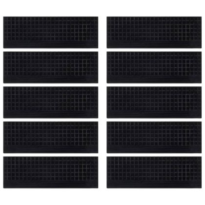 Постелки за стъпала 10 бр 25x75 см гума