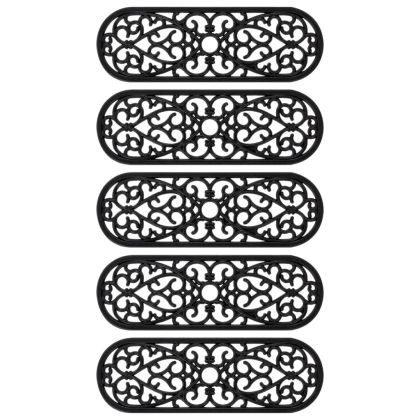 Постелки за стъпала 5 бр 25x75 см гума