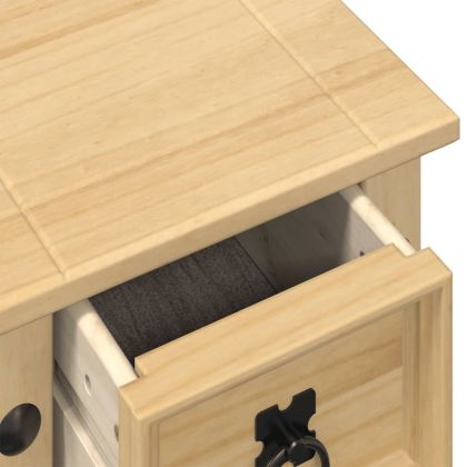 Поставка за саксия "Corona" 30x30x73 см борово дърво масив