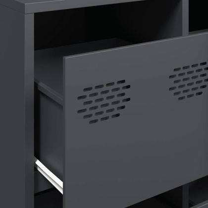 Бюфет, антрацит, 135x39x103,5 см, студеновалцувана стомана