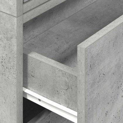 Шкафове с 2 чекмеджета 2 бр сив 60x31x40 см инженерно дърво