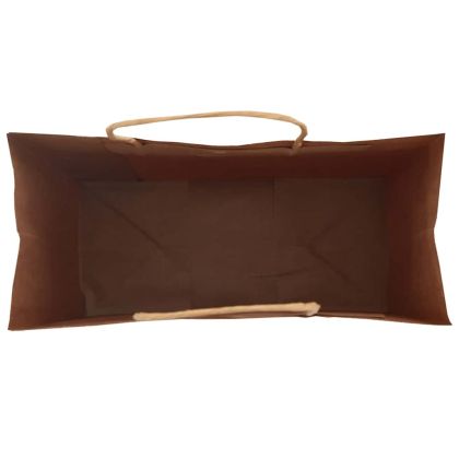 Хартиени торбички 250 бр с дръжки черни 18x8x22 см