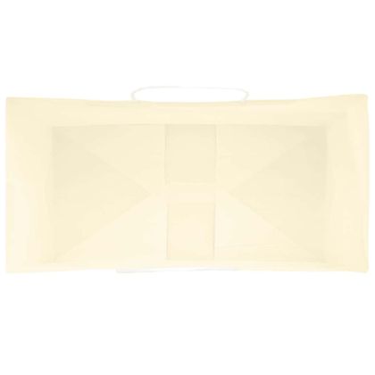 Хартиени торбички 50 бр с дръжки жълти 21x11x31 см