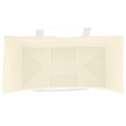 Хартиени торбички 50 бр с дръжки жълти 18x8x22 см