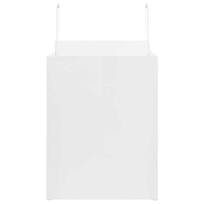 Хартиени торбички 250 бр с дръжки бели 32x22x28 см