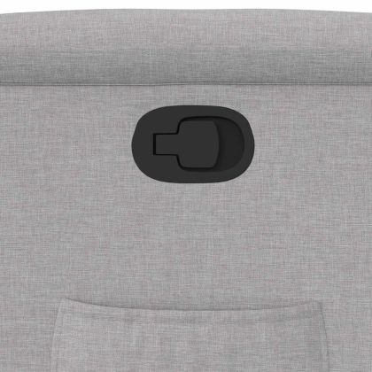 Изправящ реклайнер стол, облачно сив, текстил