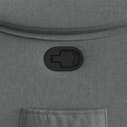 Реклайнер, тъмносив, текстил