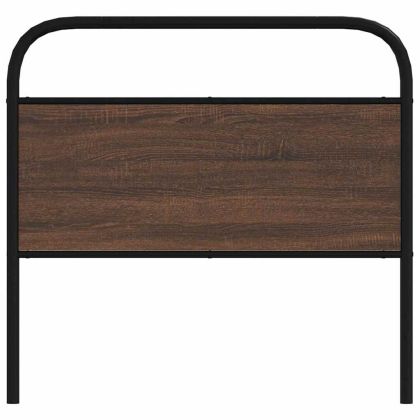 Горна табла, кафяв дъб, 100 см, стомана и инженерно дърво