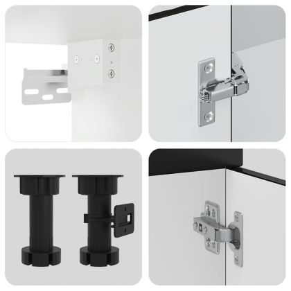 Комплект кухненски шкафове от 4 части Kalmar, инженерно дърво