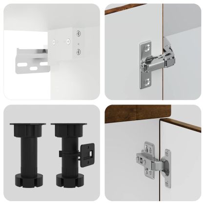 Комплект кухненски шкафове от 11 части Porto, инженерно дърво