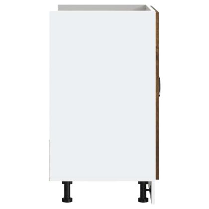 Шкаф за мивка, Kalmar, опушен дъб, 80x46x81,5см инженерно дърво