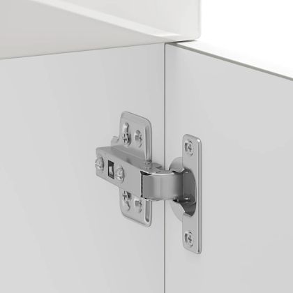 Кухненски шкаф, "Kalmar", бял гланц, инженерно дърво