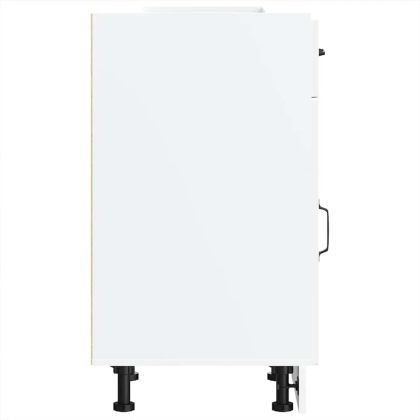 Кухненски шкаф, "Kalmar", бял, инженерно дърво