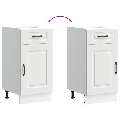 Кухненски шкаф, "Kalmar", бял, инженерно дърво