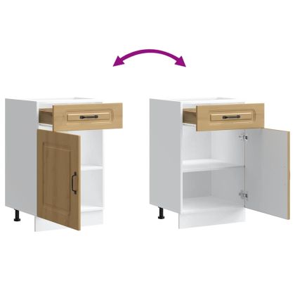 Кухненски шкаф, "Kalmar", дъб артизан, инженерно дърво