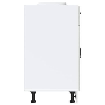 Кухненски шкаф, "Kalmar", бетонно сив, инженерно дърво