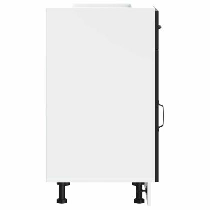 Кухненски шкаф, "Kalmar", черен, инженерно дърво