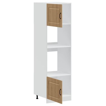 Шкафове за фурна, 2 бр., "Kalmar", дъб Artisan, инженерна дървесина