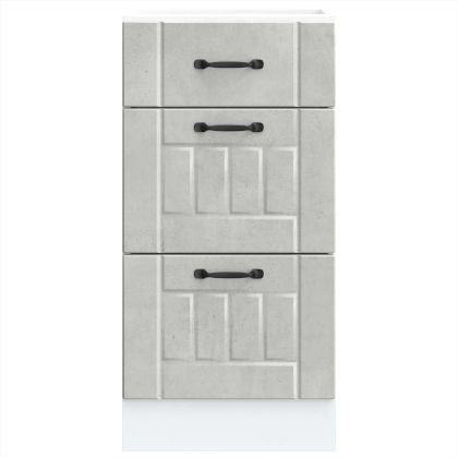 Кухненски шкаф Lucca, бетонно сив, инженерно дърво