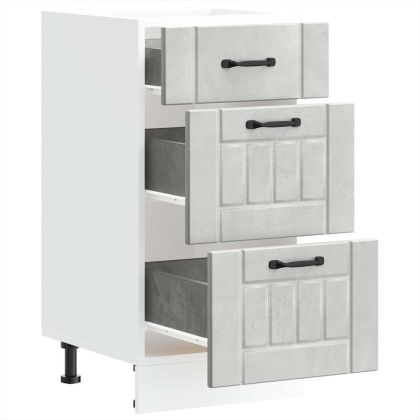 Кухненски шкаф Lucca, бетонно сив, инженерно дърво