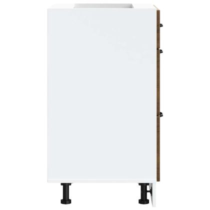 Кухненски шкаф Lucca, кафяв дъб, инженерна дървесина