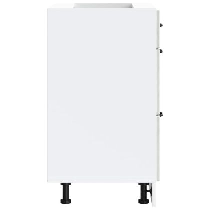 Кухненски шкаф, "Kalmar", бетонно сив, инженерно дърво