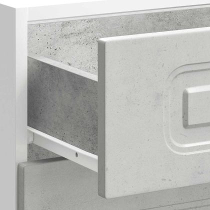 Кухненски шкаф, "Kalmar", бетонно сив, инженерно дърво