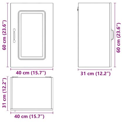 Кухненски стенен шкаф, Kalmar, черен, инженерно дърво