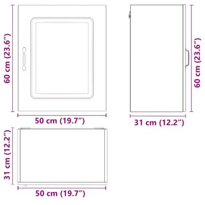 Кухненски стенен шкаф, Kalmar, бял, инженерно дърво