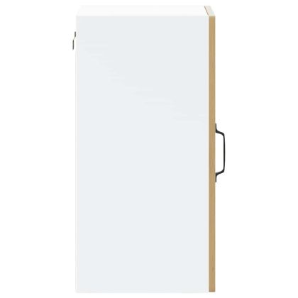 Кухненски стенен шкаф със стъклена врата "Kalmar" от дъб Artisan, инженерна дървесина