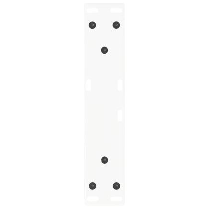 Крака за масичка за кафе, V-образни, 2 бр., бели, 40 x (30-31,3) см, стомана