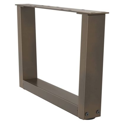 Крака за масичка за кафе, V-образни, 2 бр., естествена стомана, 50 x (30-31,3) см, стомана