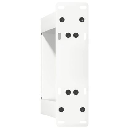 Крака за масичка за кафе, U-образни, 2 бр., бели, 30 x (30-31) см, стомана