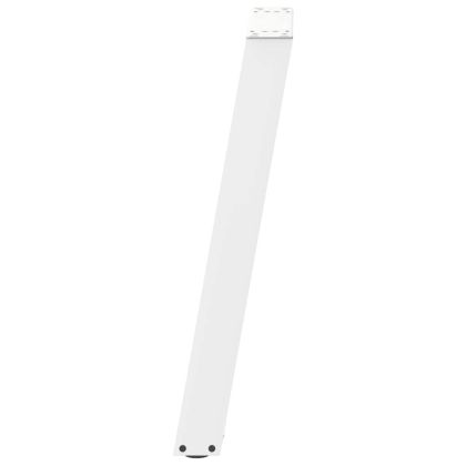 Крака за конзолна маса, U-образни, 2 бр., бели, 28 x (72-73) см, стомана