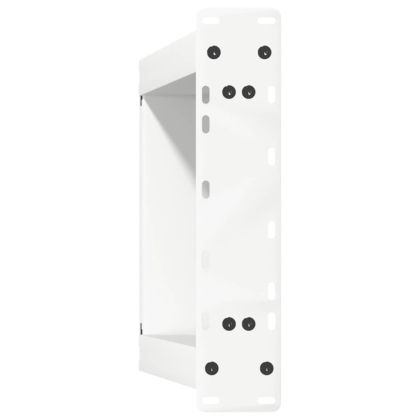 Крака за масичка за кафе, U-образни, 2 бр., бели, 38 x (42-43) см, стомана