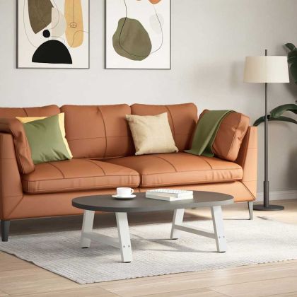 Крака за масичка за кафе, А-образни, 2 бр., бели, 70 x (30-31) см, стомана