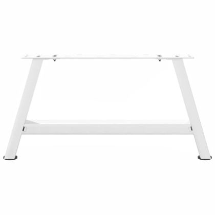 Крака за масичка за кафе, А-образни, 2 бр., бели, 70 x (30-31) см, стомана