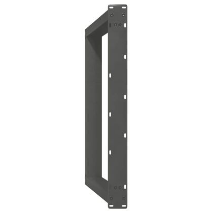 Крака за трапезна маса, U-образни, 2 бр., антрацит, 100x(72-73) см, стомана