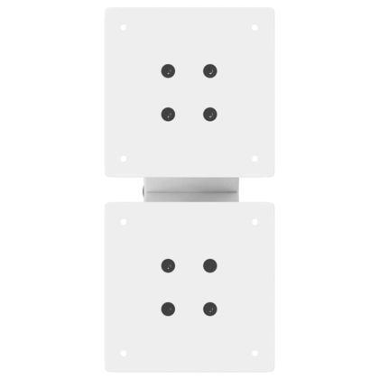 Крака за масичка за кафе, X-образни, 2 бр., бели, 30 x (30-31) см, стомана