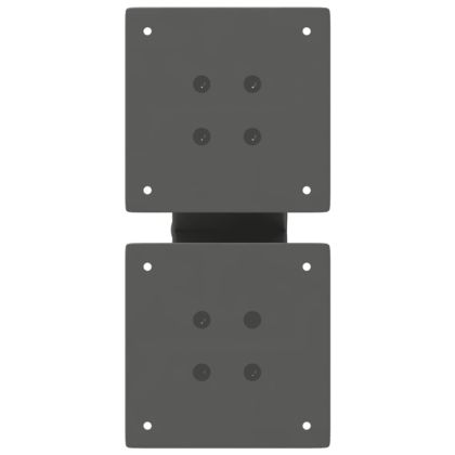 Крака за масичка за кафе, X-образни, 2 бр., антрацит, 40x(30-31) см, стомана