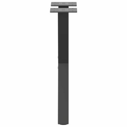 Крака за масичка за кафе, X-образни, 2 бр., антрацит, 28 x (42-43) см, стомана