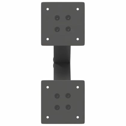 Крака за масичка за кафе, X-образни, 2 бр., антрацит, 28 x (42-43) см, стомана