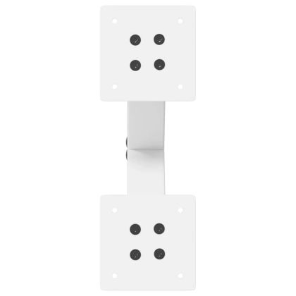 Крака за масичка за кафе, X-образни, 2 бр., бели, 37 x (30-31) см, стомана