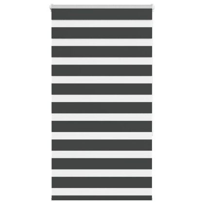 Зеброва щора черна 85x150 см Ширина на плата 80,9 см Полиестер