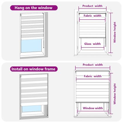 Зеброва щора 145x100 см Ширина на плата 140,9 см полиестер