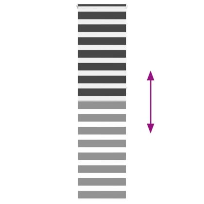 Зеброва щора черна 60x230 см ширина на плата 55,9 cm полиестер