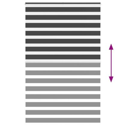 Зеброва щора 145x200 см Ширина на плата 140,9 см полиестер